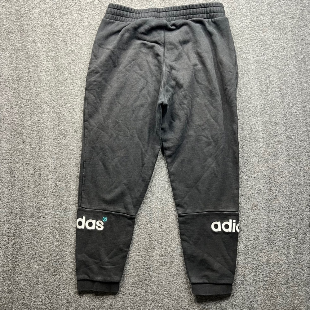 Adidas Originals Sweatpants Mens Large Black Trefoil Split Logo Joggers L - Picture 2 of 14